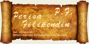 Periša Filipendin vizit kartica